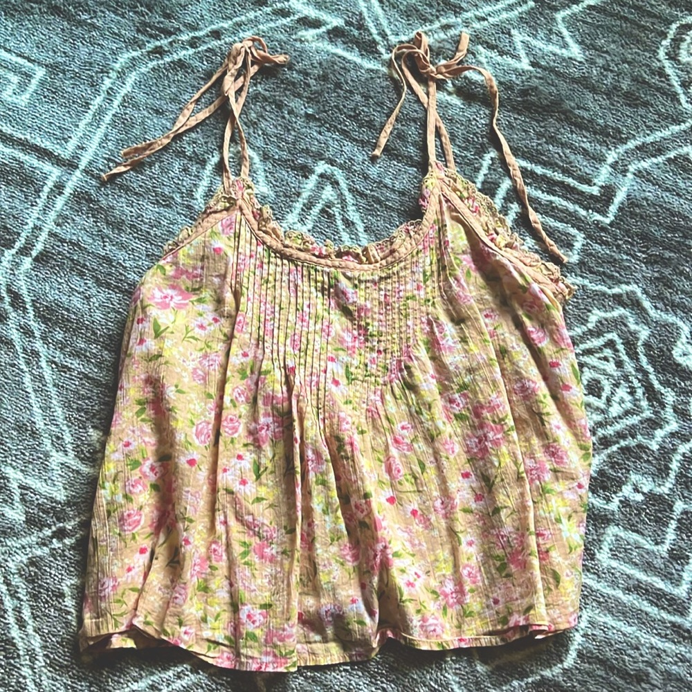 American Eagle Tie Tank Top Blouse
